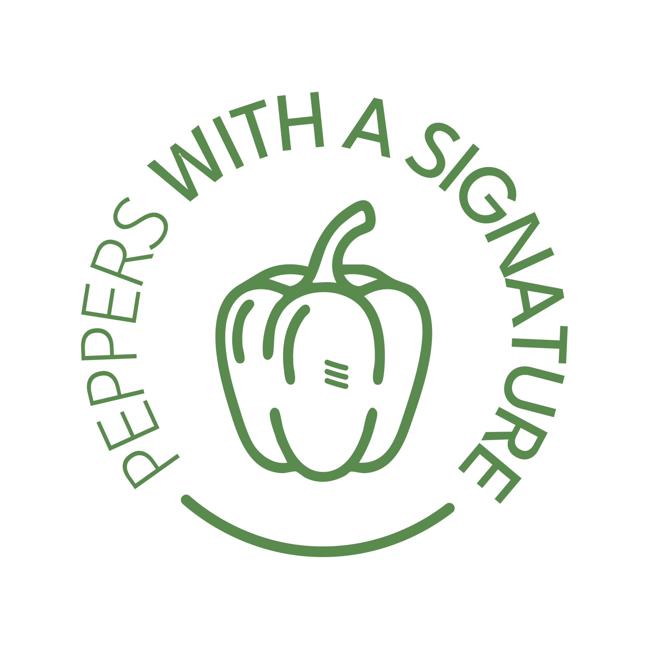Peppers with a signature
